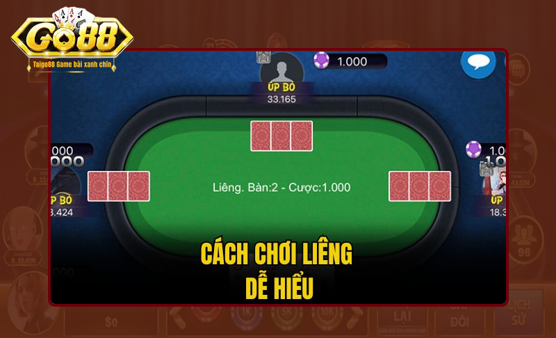 Nắm rõ về cách chơi Liêng Poker Go88